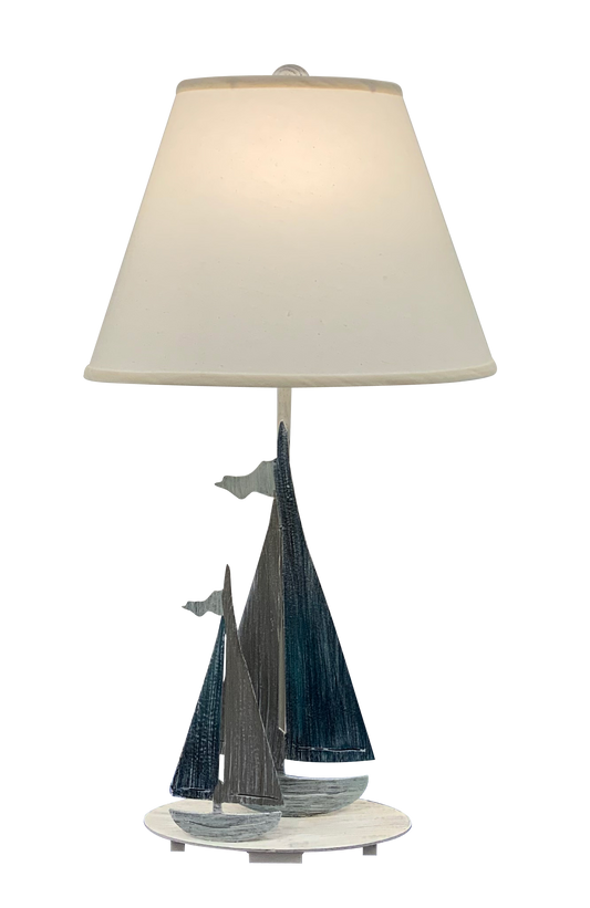 Cottage/Nautical 2 Sailboat Table Lamp