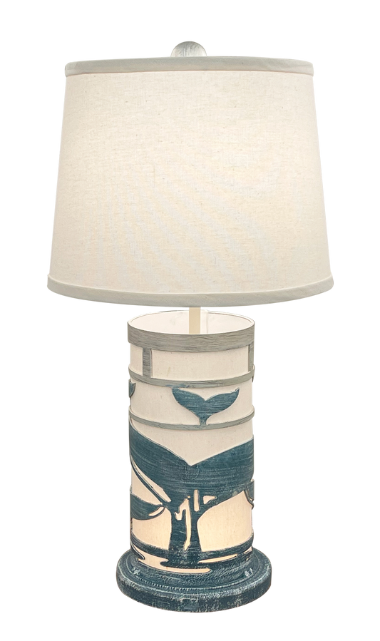 Whale Tail Table Lamp with Night Light