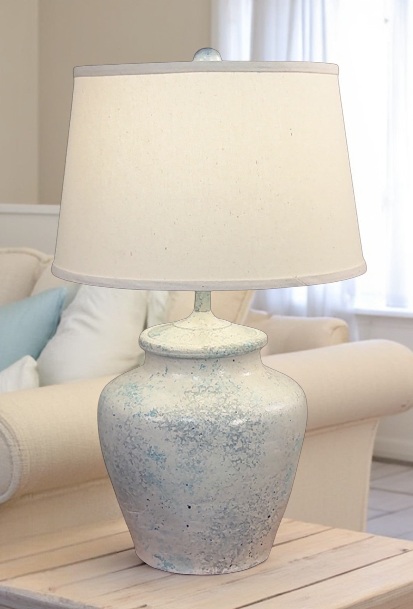 Seaglass Broad Vase Table Lamp