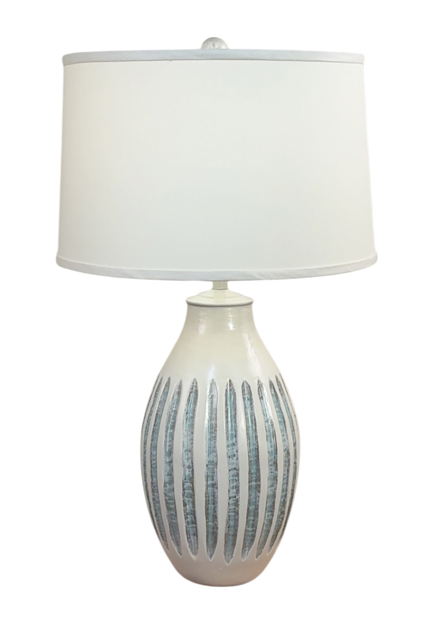 Weathered Ivory/Moonlight Beach/Shaded Cove Large Vase with Wide Indentions