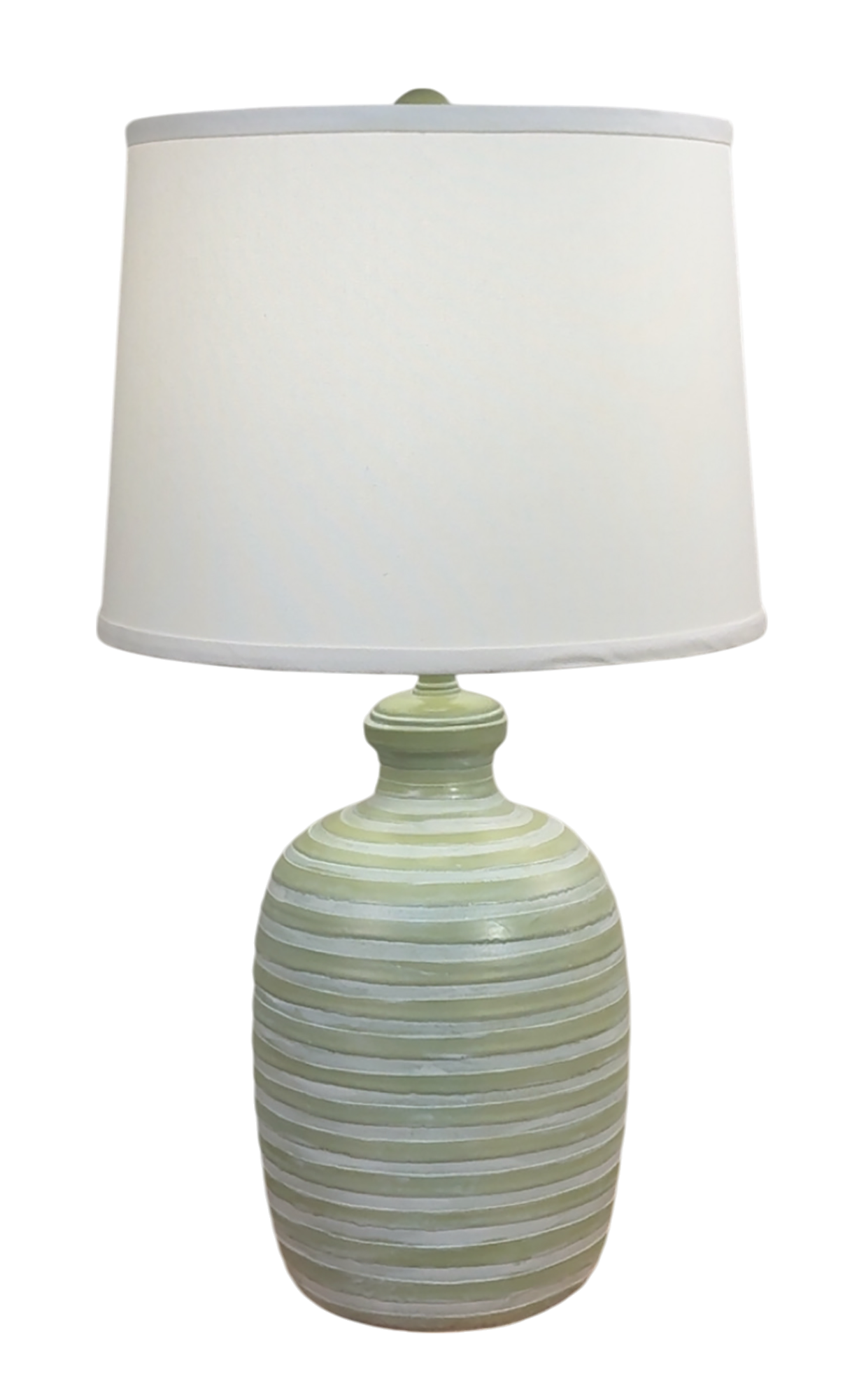 Seagrass/Ivory Bee Hive Table Lamp w/ Off White Shade