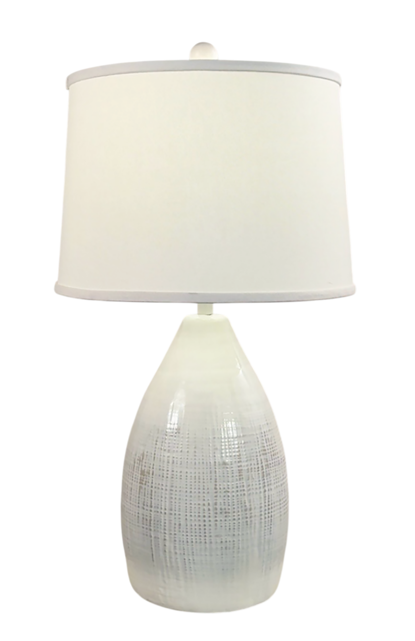 NUDE/SISAL TEXTURED TEAR DROP TABLE LAMP