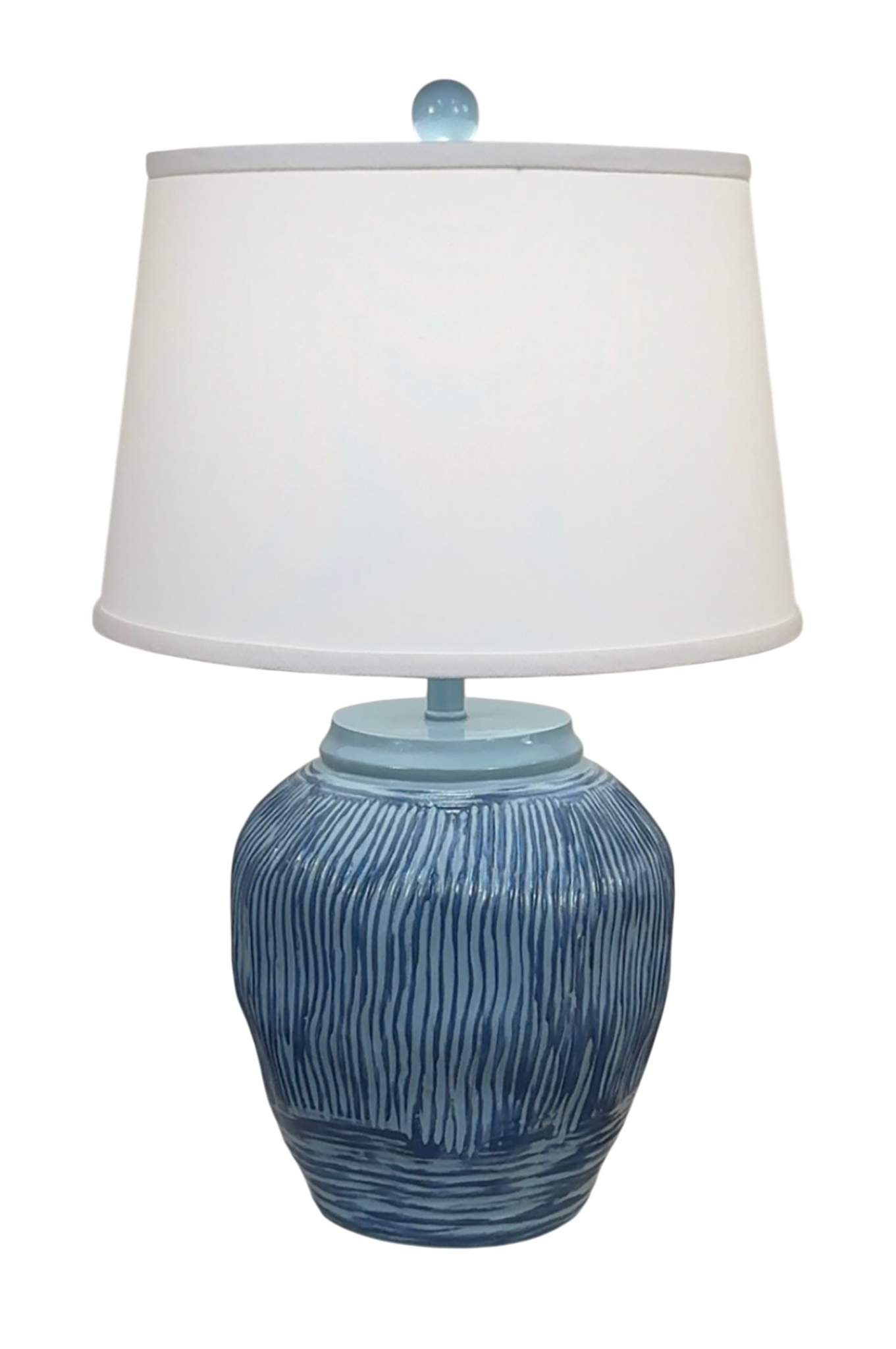 Tidal Wave Short Round Wavy Vase Table Lamp