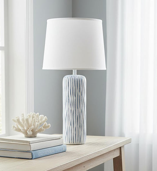 Nude/Morning Jewel Cascading Ridge Table Lamp