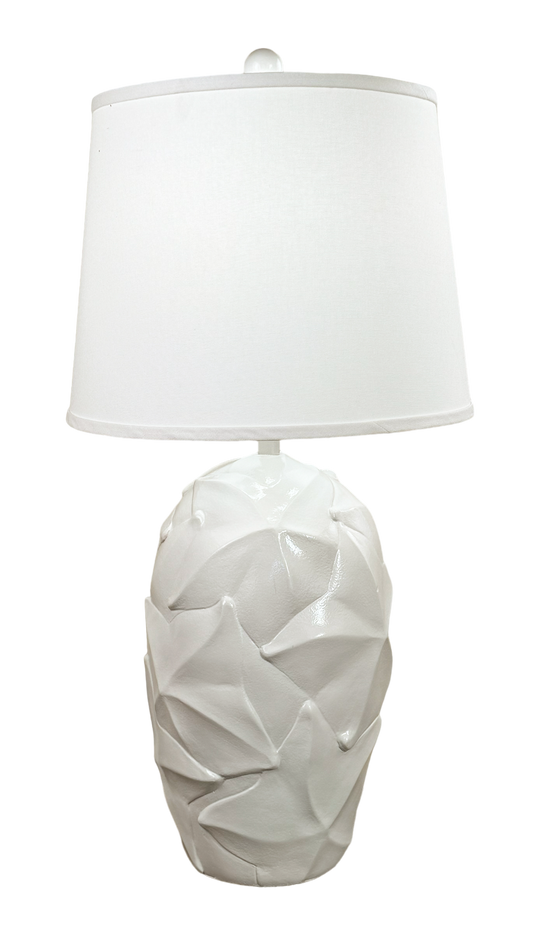 High Gloss Ivory Starfish Table Lamp