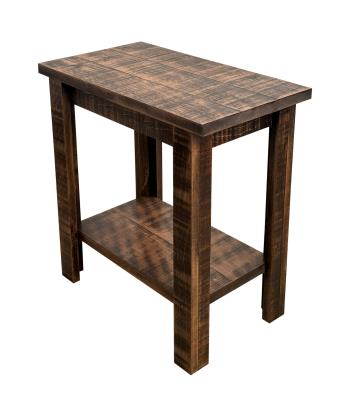 ALL ROUGH SAWN RECTANGLE SIDE TABLE