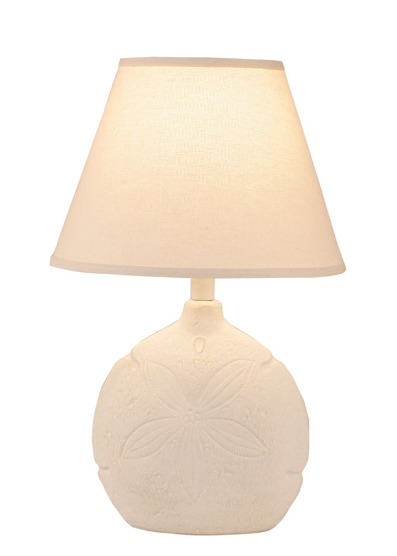 Nude Two Tone Sand Dollar Accent Lamp - Coast Lamp Shop