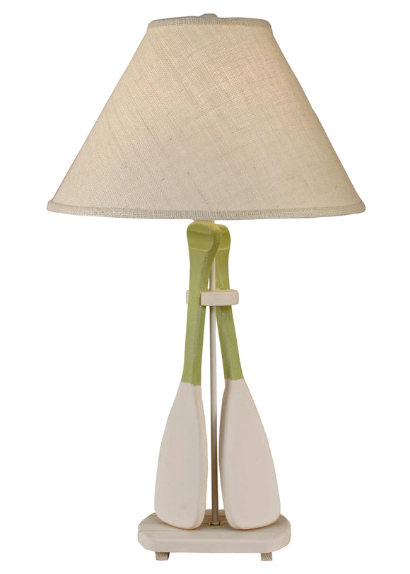 Nude/Seagrass 2 Paddle Table Lamp - Coast Lamp Shop