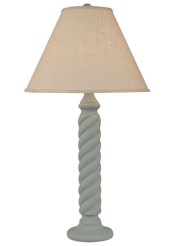 Weathered Seamist Small Rope Table Lamp - Coast Lamp Shop