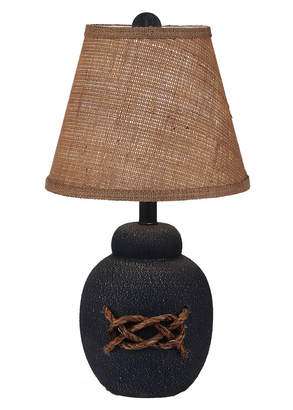Weathered Navy Nautical Knot Accent Lamp - Coast Lamp Shop