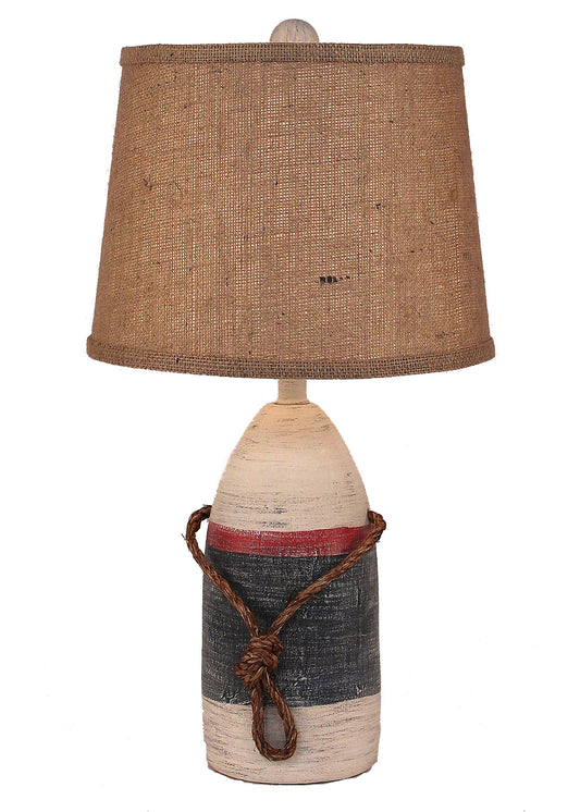 Primary Small Buoy w/ Rope Accent Lamp - Coast Lamp Shop