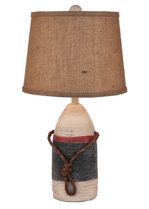 Primary Small Buoy w/ Rope Accent Lamp - Coast Lamp Shop