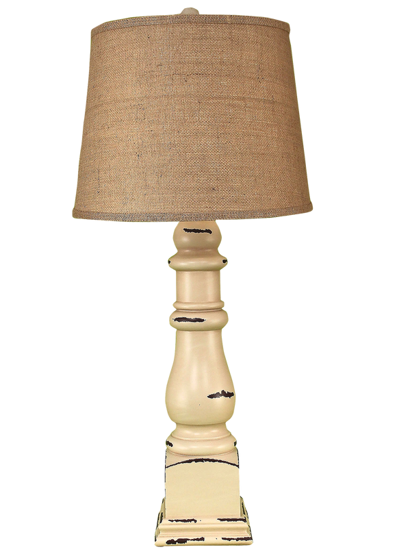 Distressed Cottage Country Squire Table Lamp - Coast Lamp Shop