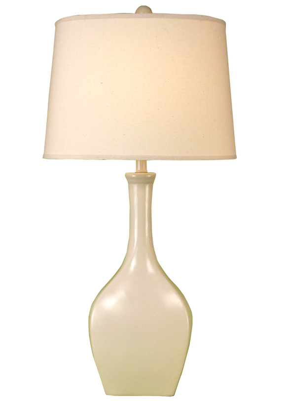 High Gloss Cottage Oval Genie Table Lamp - Coast Lamp Shop