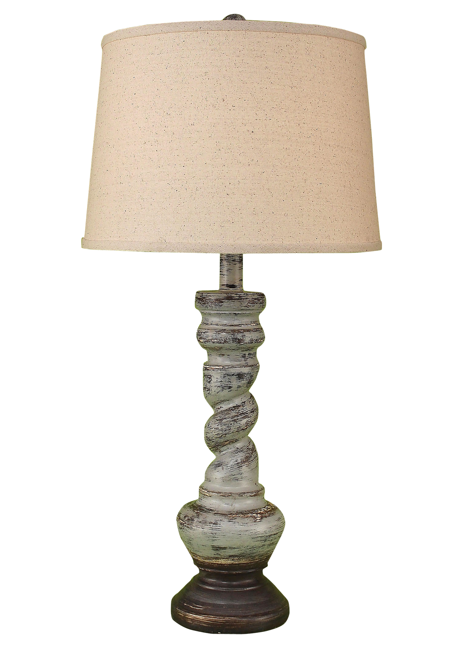 Greystone Country Twist Table Lamp - Coast Lamp Shop