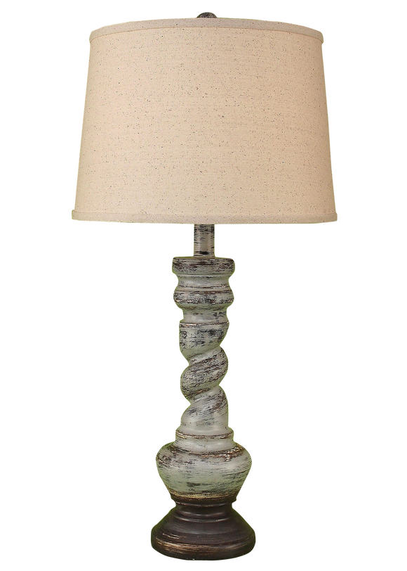 Greystone Country Twist Table Lamp - Coast Lamp Shop