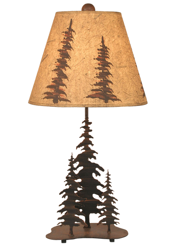 Burnt Sienna 3 Trees Accent Lamp - Coast Lamp Shop