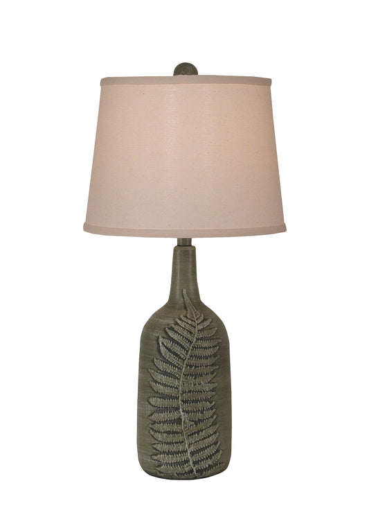 Two Tone Sage Leaf Accent Lamp - Coast Lamp Shop