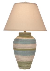 Cottage/Summer Small Pottery Table Lamp - Coast Lamp Shop