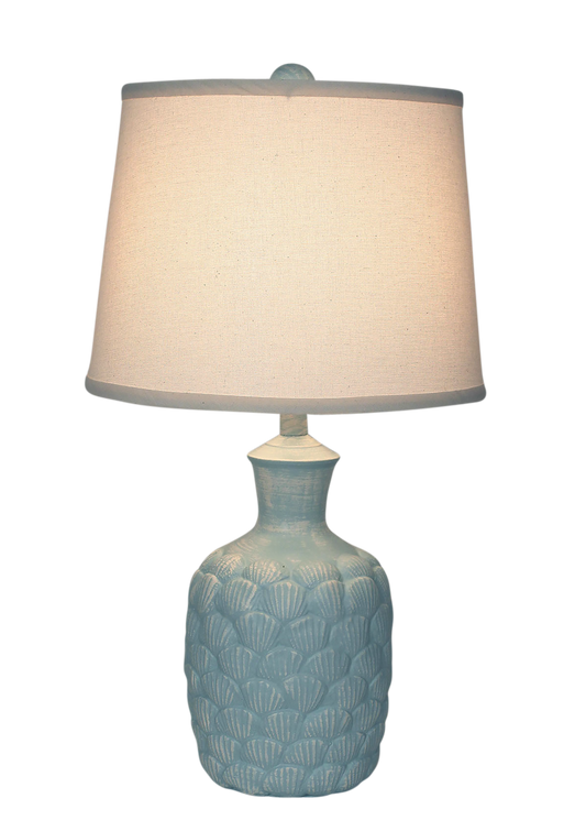 Atlantic Grey Shell Accent Lamp