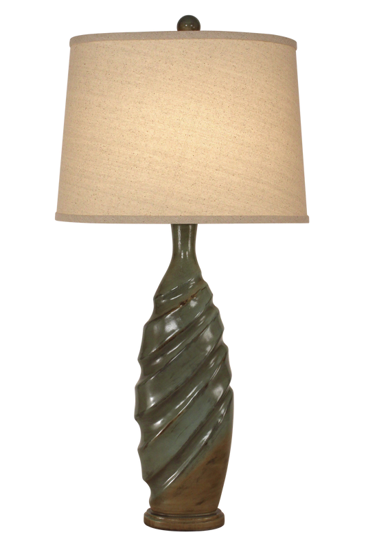 Harbor Diagonal Ribbed Vase - Coast Lamp Shop