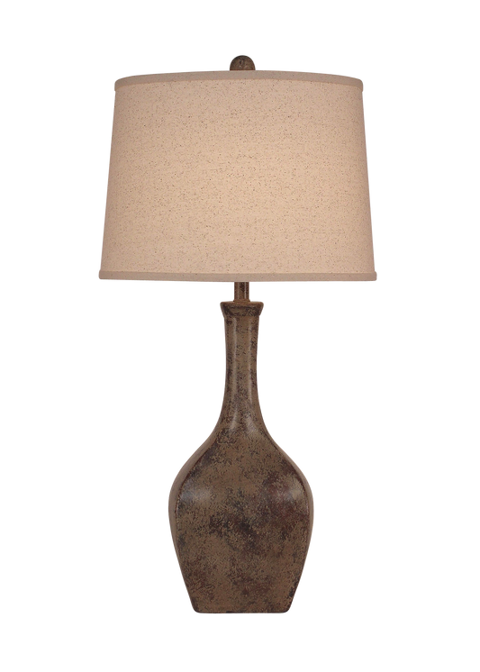Tarnished Cottage Oval Genie Table Lamp - Coast Lamp Shop