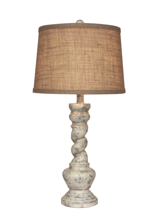Stone "B" Pot w/Twist - Coast Lamp Shop