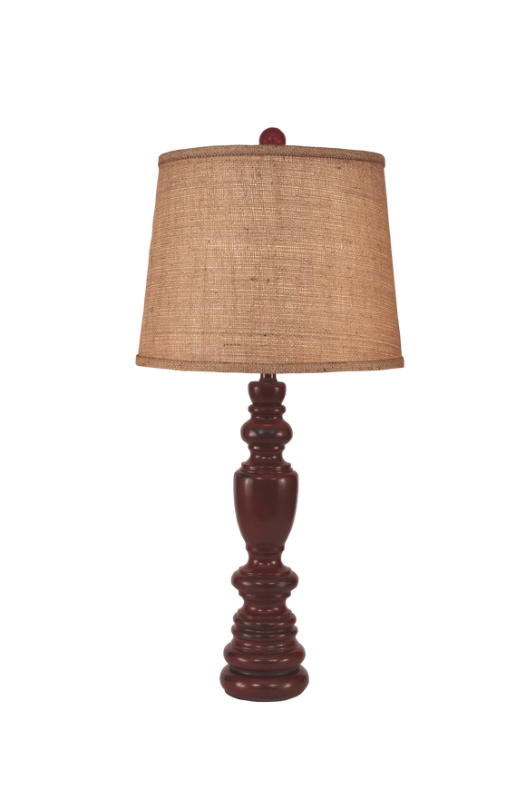Distressed Red Multi Ring Casual Pot - Coast Lamp Shop