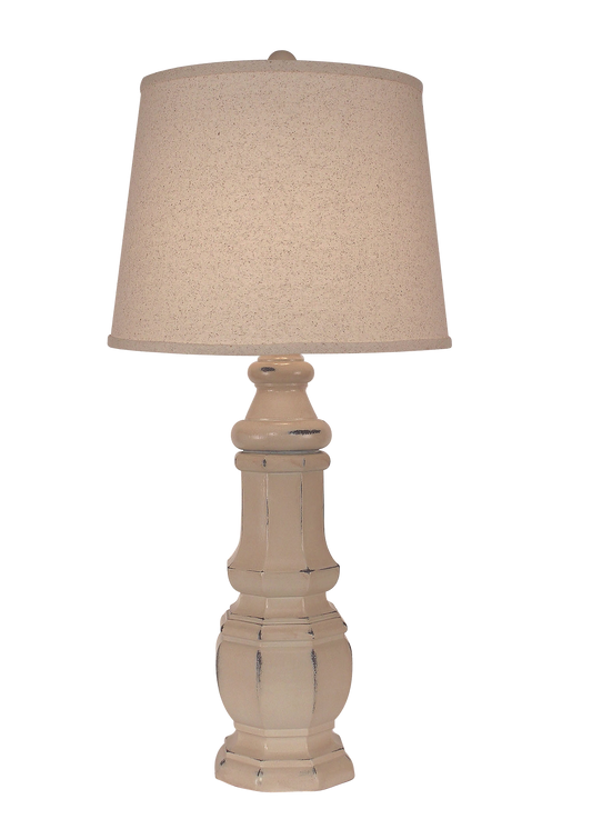 Distressed Cottage Octagon Table Lamp - Coast Lamp Shop
