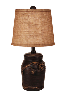 Burnt Sienna Mini Pine Cone Accent Lamp - Coast Lamp Shop