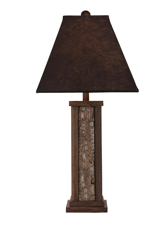 Aspen Poplar Bark with Wooden Dowel Accent Table Lamp - Coast Lamp Shop