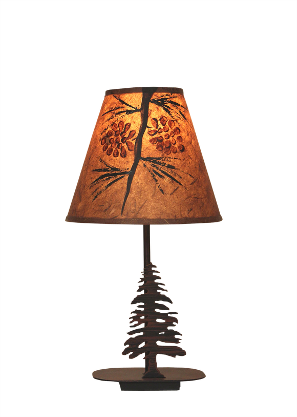 Mini Iron Pine Tree  Lamp - Coast Lamp Shop