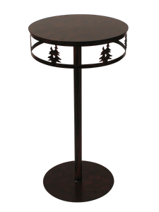 Iron Band of Double Trees Drink Table - Coast Lamp Shop