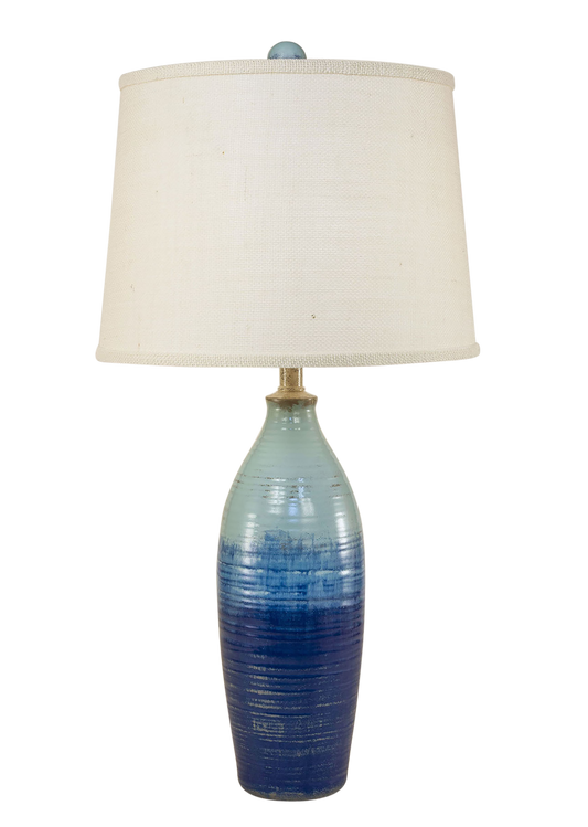 Bahama Tapered Ribbed Vase Table Lamp