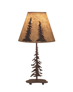 Charred Pounced Single Feather Tree Accent Lamp