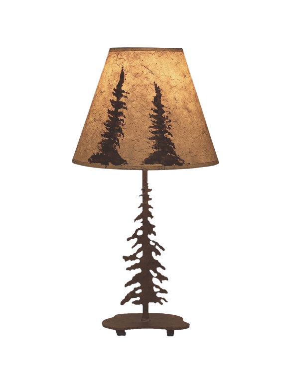 Charred Pounced Single Feather Tree Accent Lamp